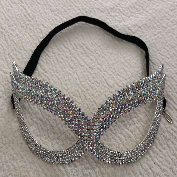 NATASHA ACCESSORIES Crystal Double Winged Eye Mask - Picture 2 of 3